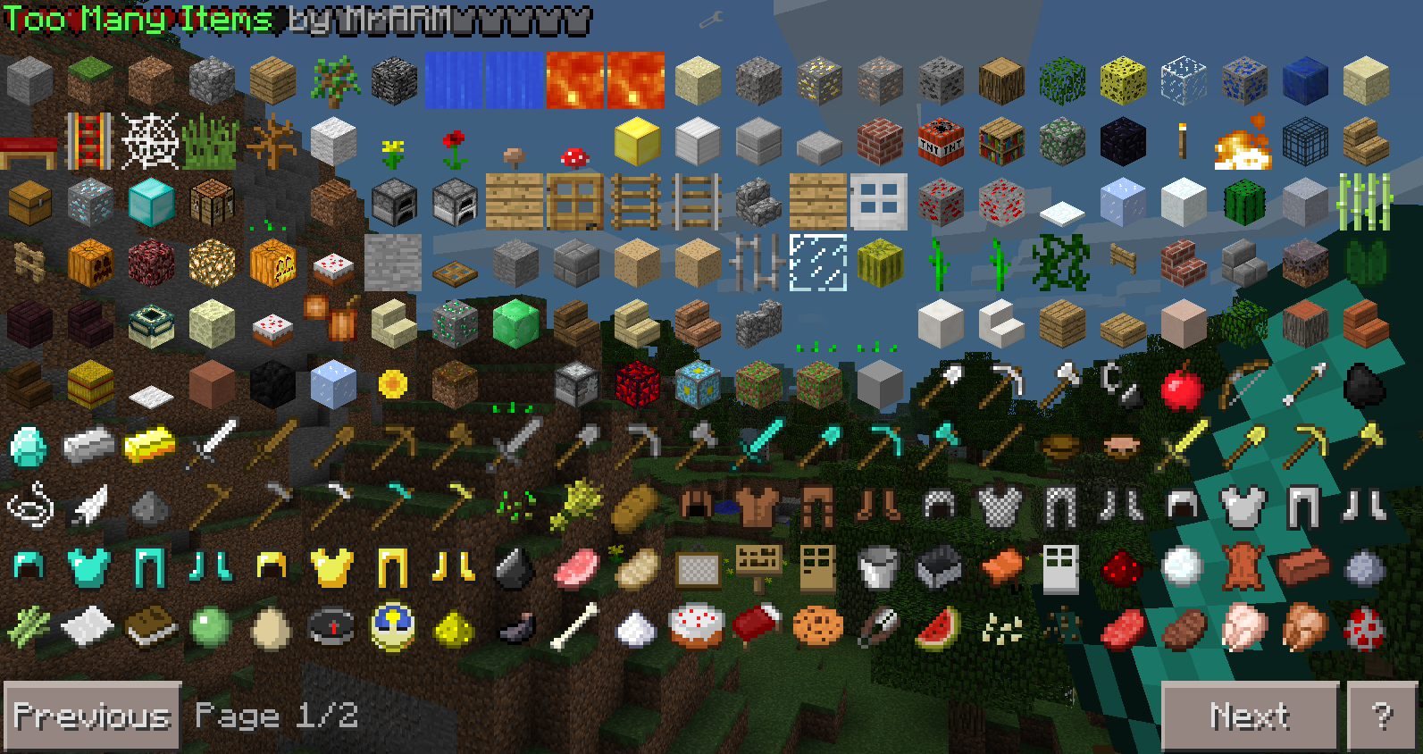 Too Many Items Mod Minecraft PE 0.15.7/0.15.6/0.15.0 MCPE 