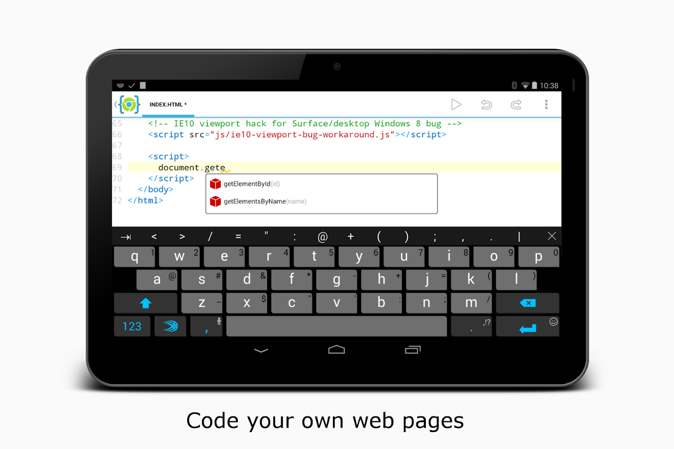    AIDE Web - Html,Css,JavaScript- screenshot  