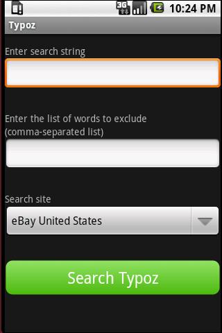 Android application Typoz screenshort