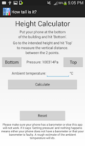 Accurate Height Measurement