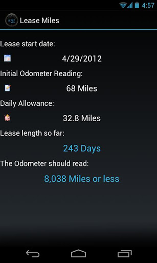 Lease Miles Widget