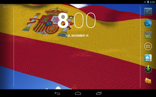 【免費個人化App】3D Spain Flag Live Wallpaper-APP點子