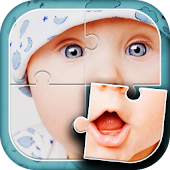 Bayi Lucu Permainan Puzzle