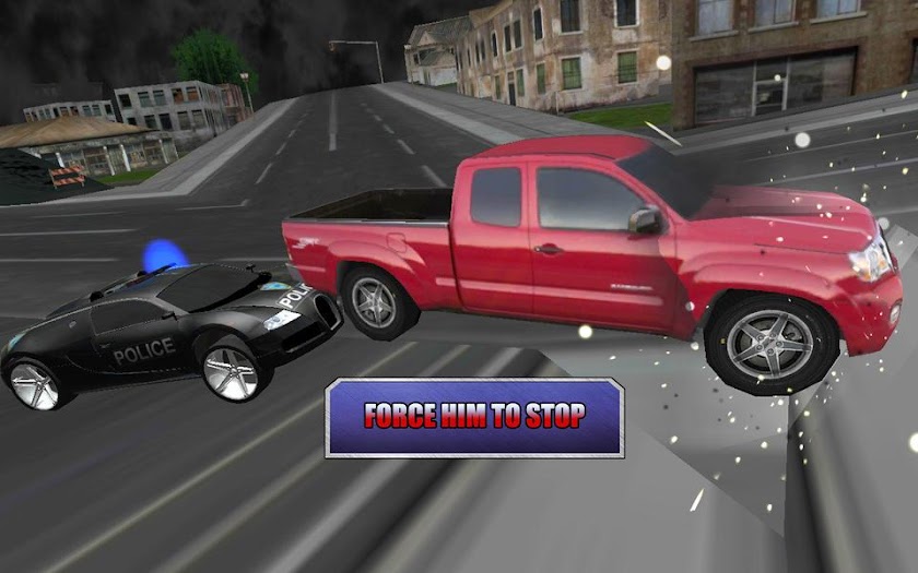 Crazy Driver Police Duty 3D Screen 3