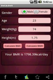 Lastest BMR BMI Calculator APK for PC