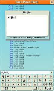 Rob's Place Chat - it's back! screenshot 1