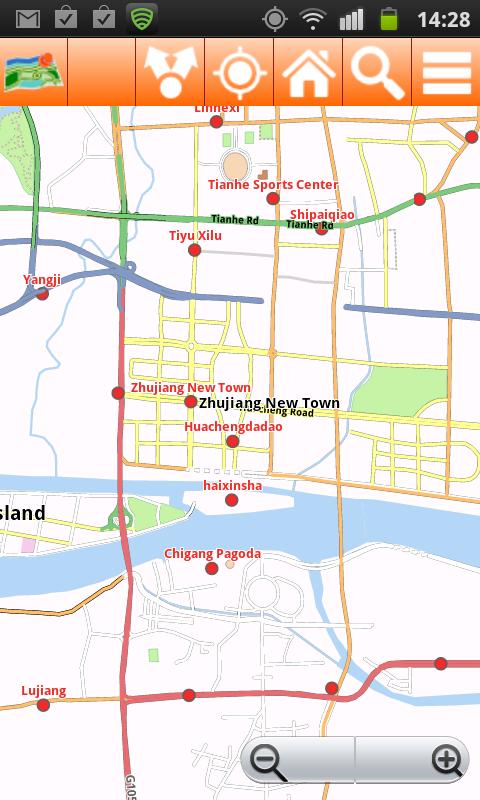 Guangzhou Offline mappa Map Screen 3