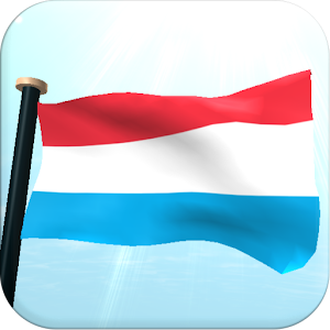 Luxembourg Flag 3D Wallpaper