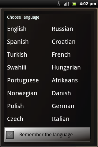 Rimes Robo 16 languages