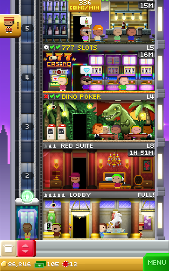 Tiny Tower Vegas - screenshot