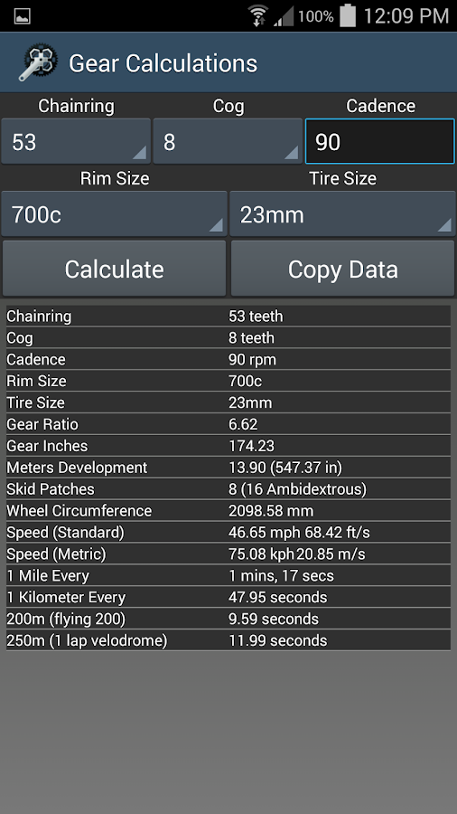Cycling Calculator Android Apps on Google Play