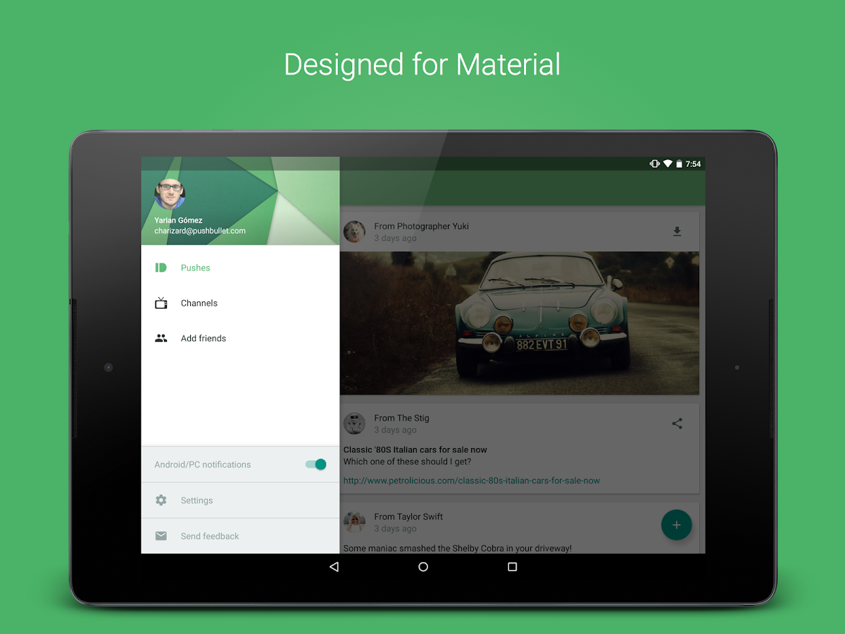 Pushbullet - screenshot