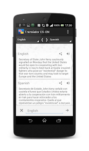 Lastest Spanish-English translator APK