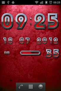RED DIGITAL Clock - náhled