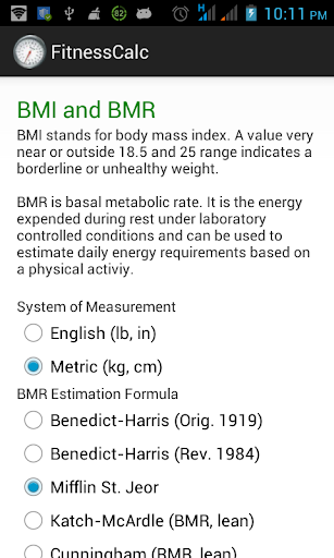 Fitness Calculator