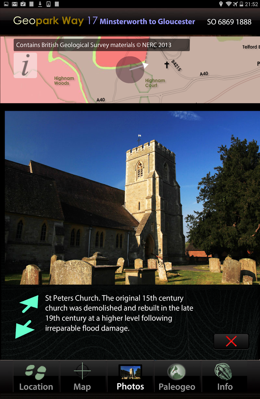 Walk Minsterworth - Gloucester Screen 3