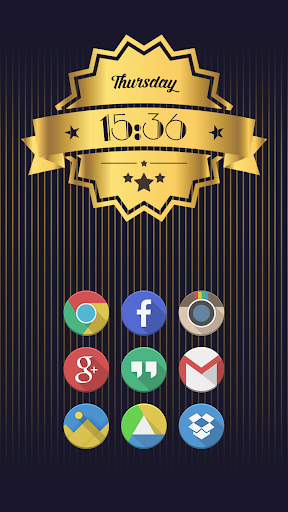 【免費個人化App】Golden Clocks - Zooper Widget-APP點子