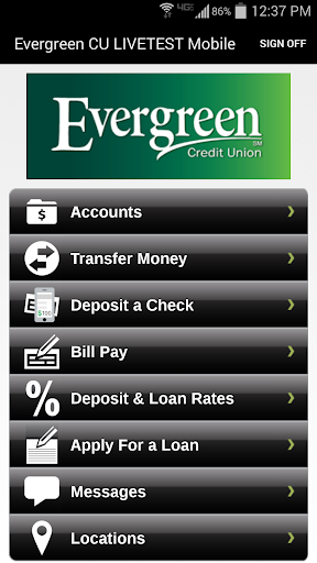 Evergreen CU Mobile Banking
