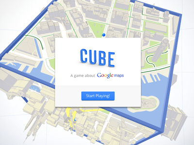 Cube by Google Maps - Experiments with Google