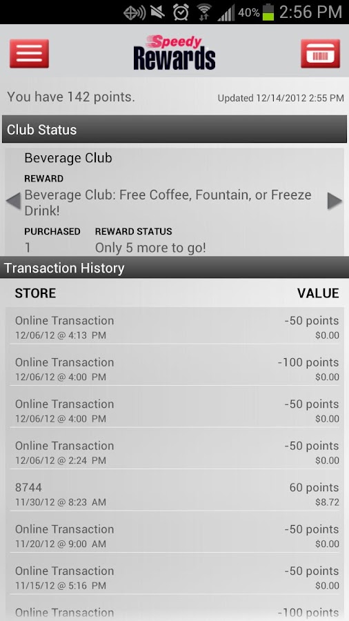 Speedway Speedy Rewards Card Keweenaw Bay Indian Community