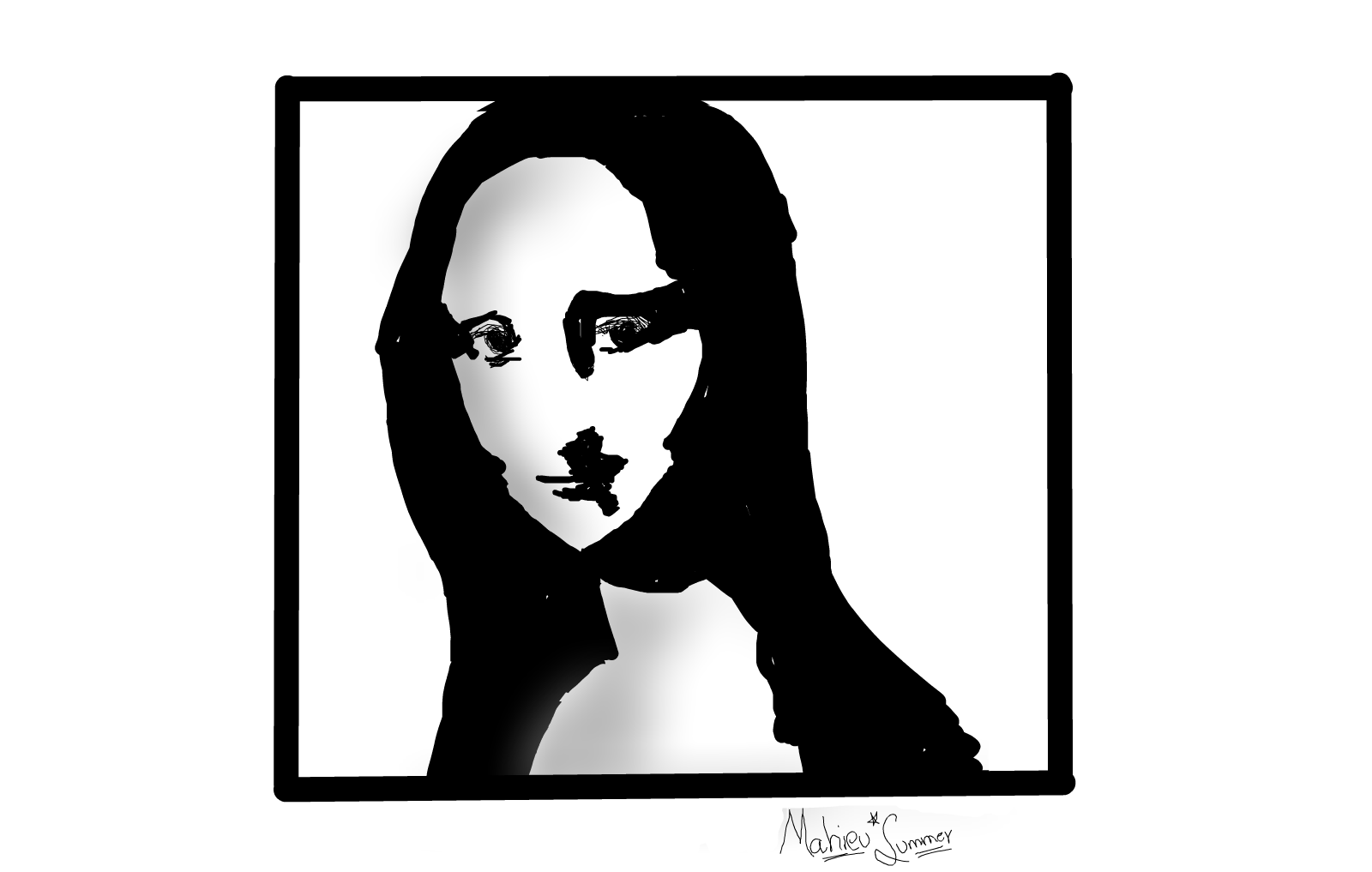 mona lisa stencil