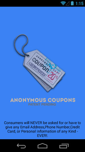 Anonymous Coupons