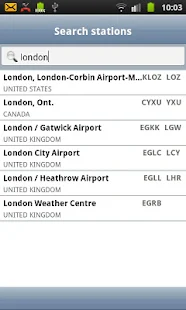 AeroWeather Screenshot
