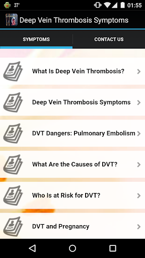 Deep Vein Thrombosis Symptoms