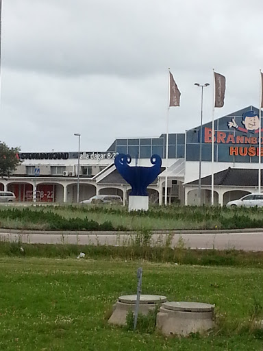 Blue Sculpture in Roundabout