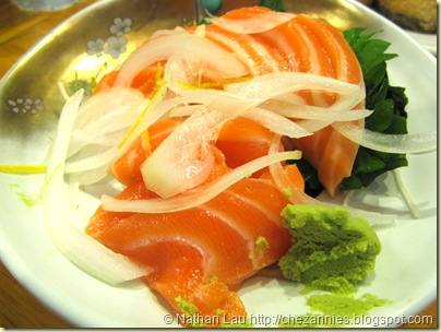 tokkuri tei salmon sashimi