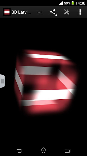 3D Latvia Cube Flag LWP