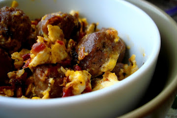 Bison Brat Breakfast Scramble