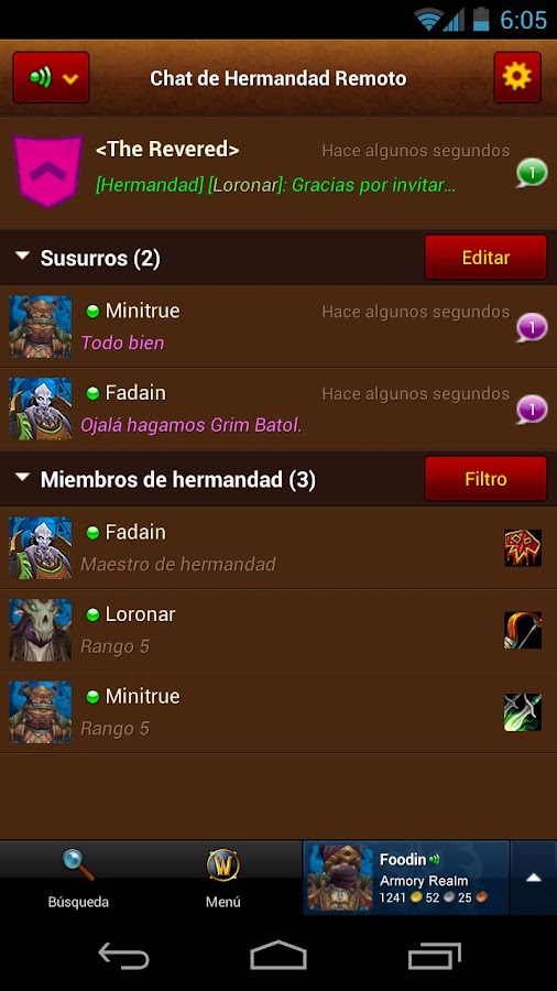 Armeria de wow