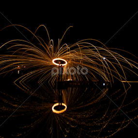 Spinning Fire - Happy New Year! by Chris Taylor - Abstract Fire & Fireworks