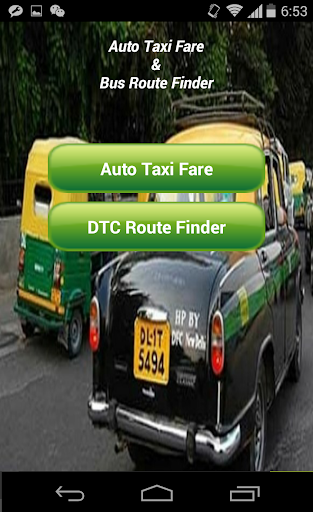Auto Taxi Fare DTC Bus Route