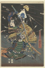 De laatste aanval van de Kusunoki te Shijonawate