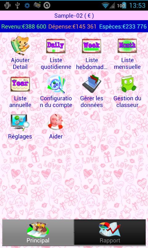 Android application Easy Home Budget Book &amp; Asset screenshort