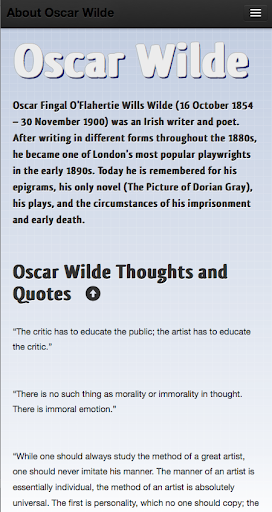 About Oscar Wilde