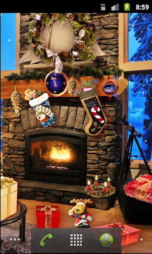 【免費個人化App】Christmas Fireplace LWP-APP點子