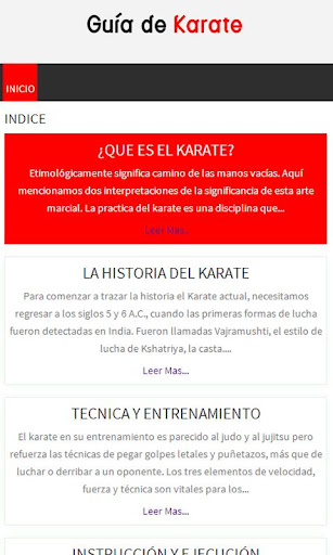 Guía de Karate