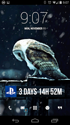 PS4 Countdown - Zooper Widget