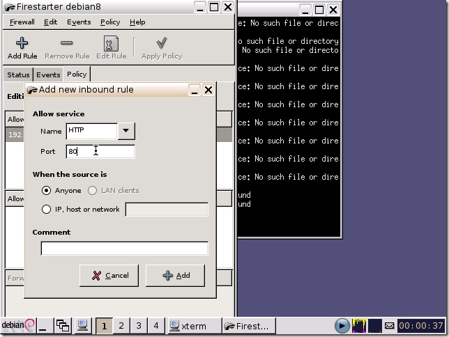 允許http預設的port(80)對外開放