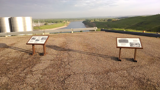 Power House and Garrison Dam Markers