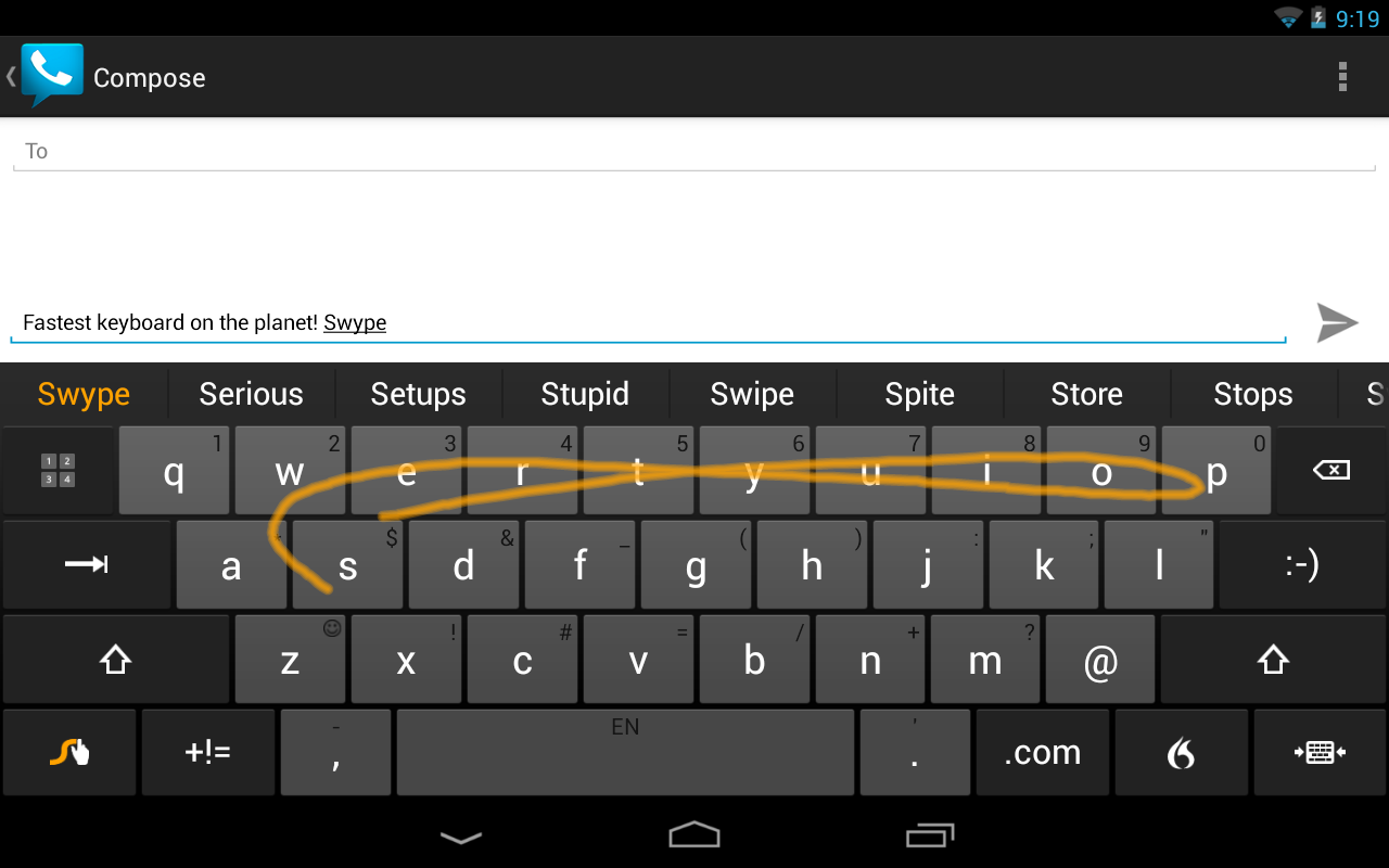 Swype Keyboard - screenshot