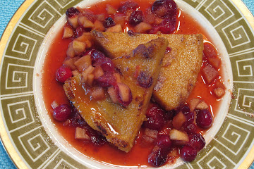 Breakfast Polenta with Winter Fruit Compote