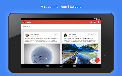 Google+ - screenshot thumbnail