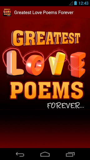 Greatest Love Poems Forever