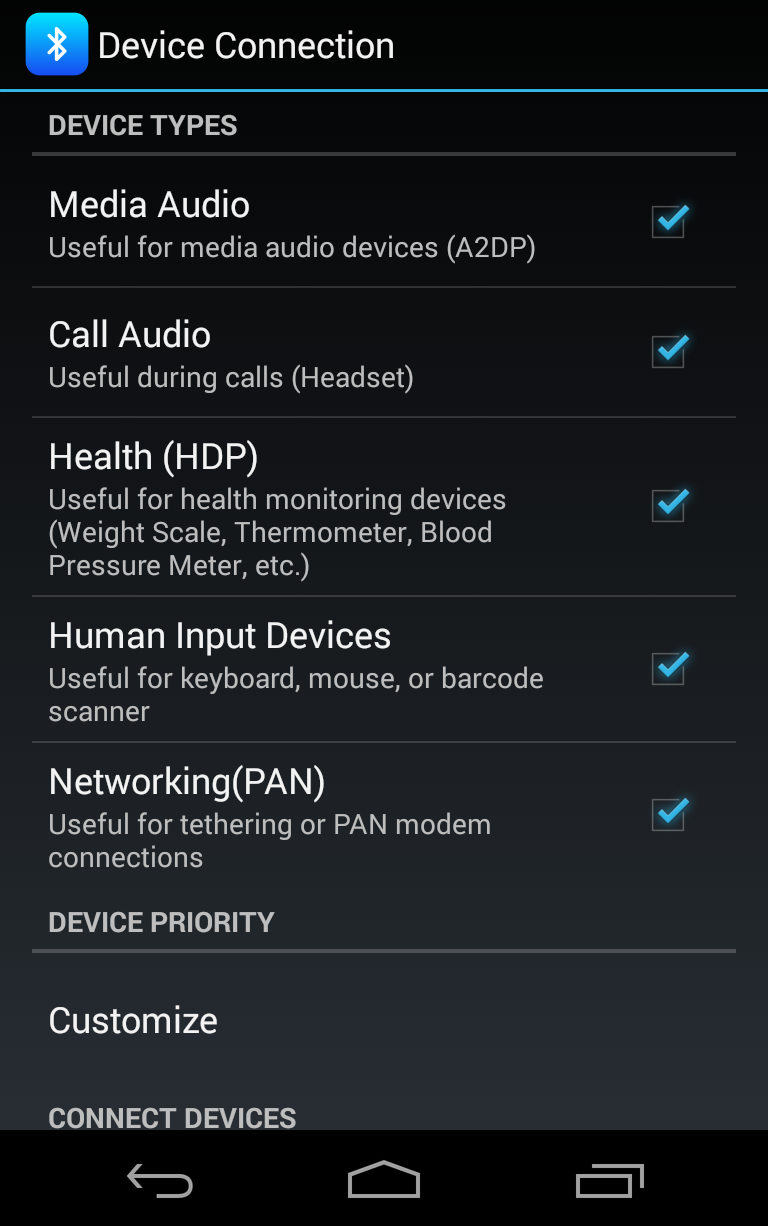 Bluetooth Keep Awake Screen 3