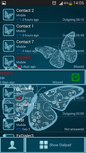【免費個人化App】ExDialer蝴蝶高清-APP點子