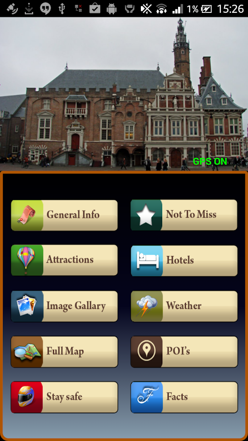 Android application Haarlem Offline Map Guide screenshort